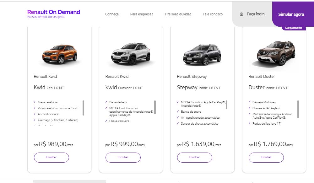 Renault lança assinatura de carros com Kwid a R$ 869/mês - Revista Carro