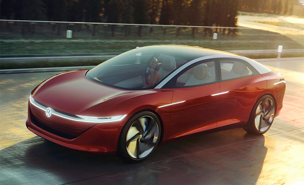 Volkswagen ID Vision Concept seria um bom concorrente para o Tesla Model S