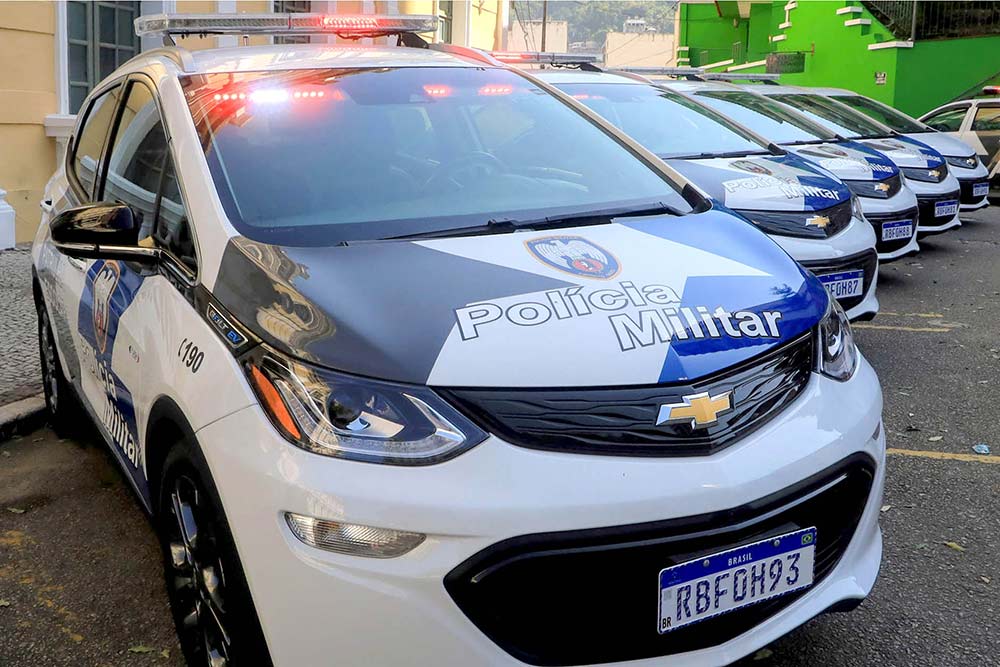 Chevrolet Bolt EV integra frota da PM (fotos: Foto: Hélio Filho/Secom)