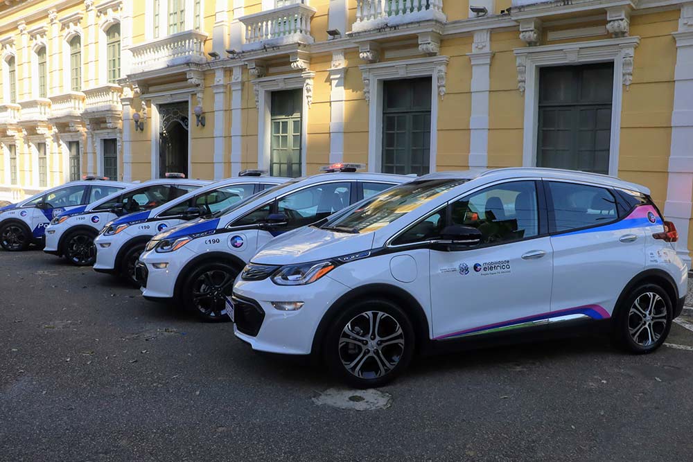 Chevrolet Bolt EV integra frota da PM (fotos: Foto: Hélio Filho/Secom)