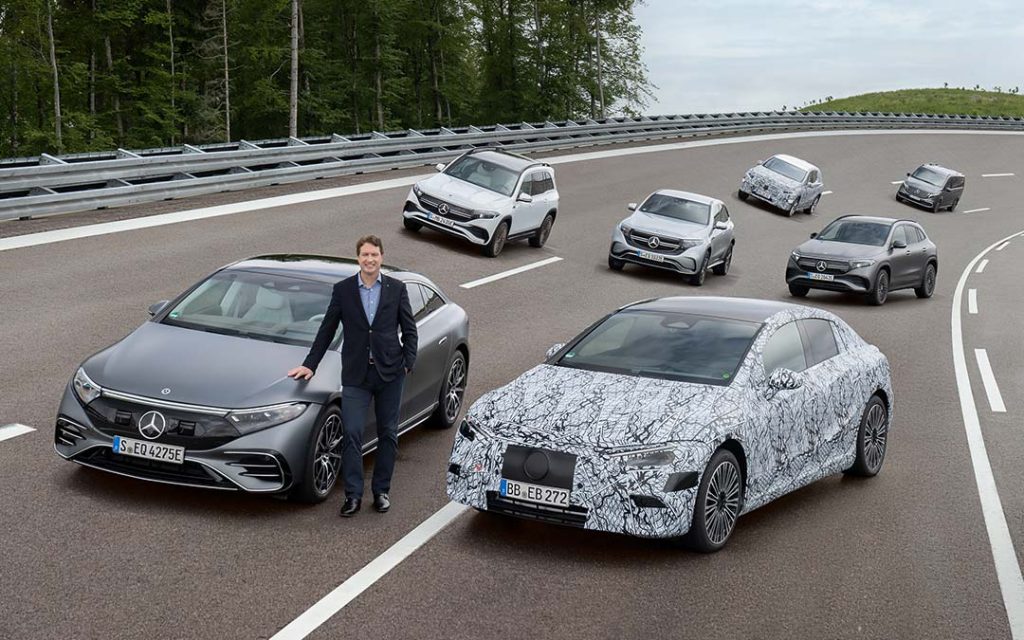 Ola Källenius e a linha e elétricos da Mercedes-Benz