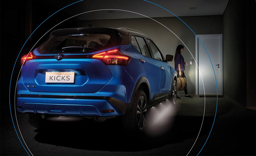 Nissan Kicks ganha kit de iluminação interna e externa