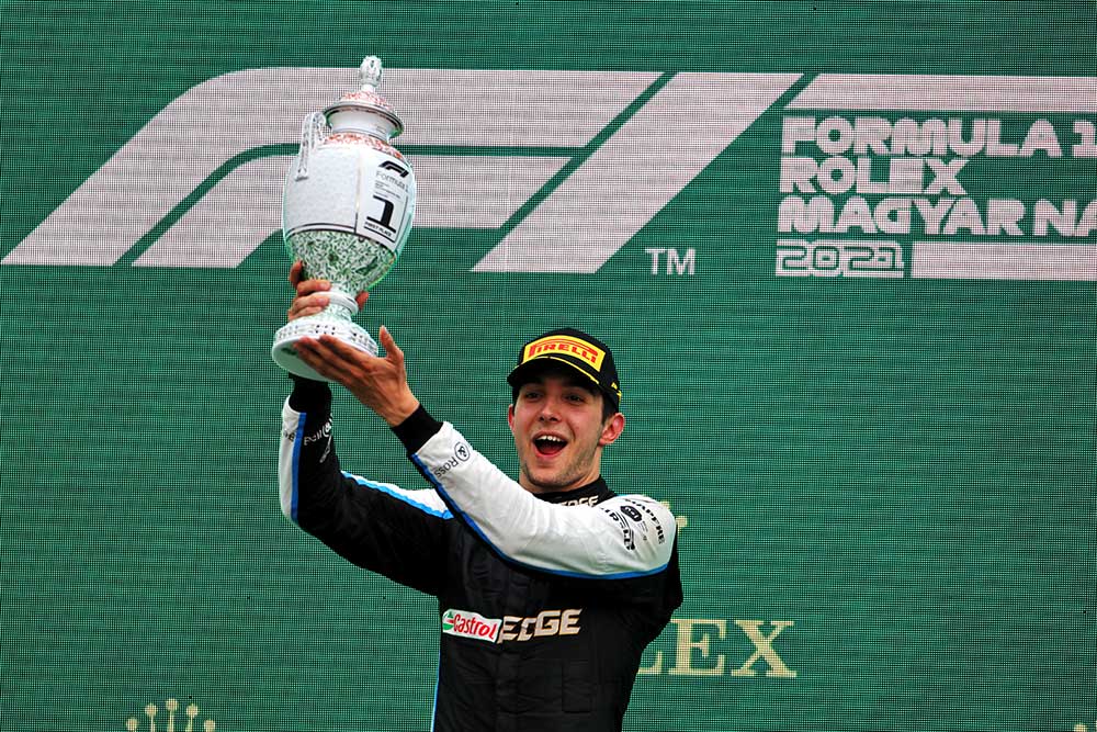 Esteban Ocon festeja primeira vitória na Fórmula 1