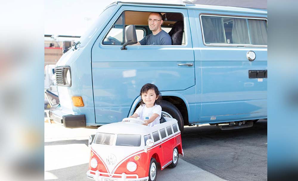 Pai e filhos podem dividir paixão pelos veiculos (foto: Volkswagen USA) 