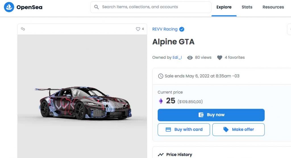 alpine crypto price