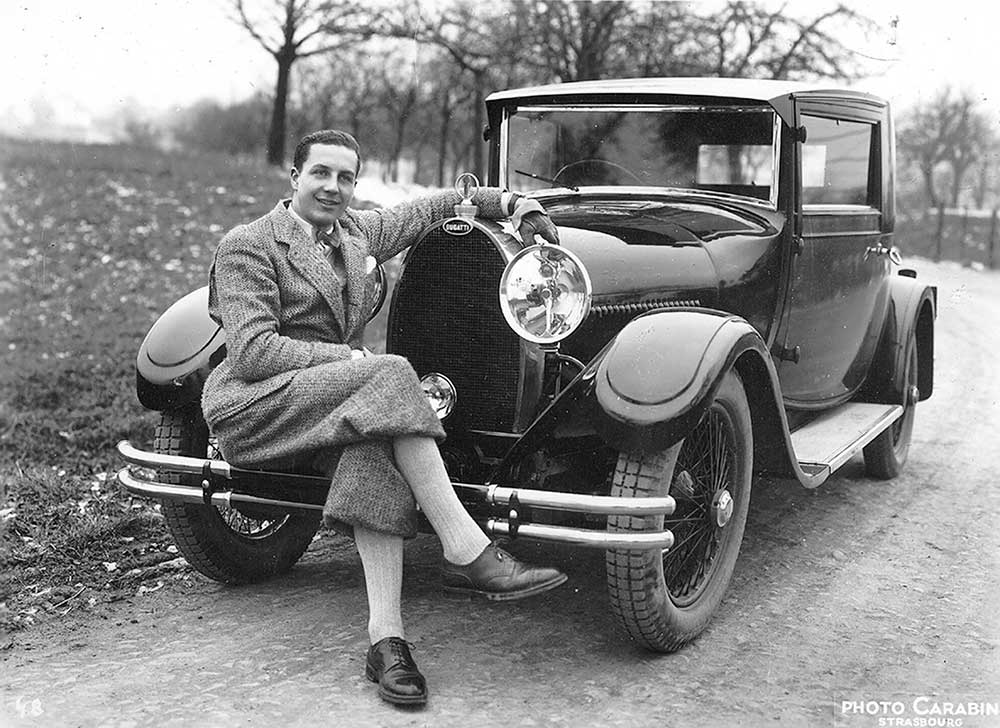 Jean Bugatti: designer  e filho do fundador  foi um dos responsáveis pelo sucesso da marca de luxo