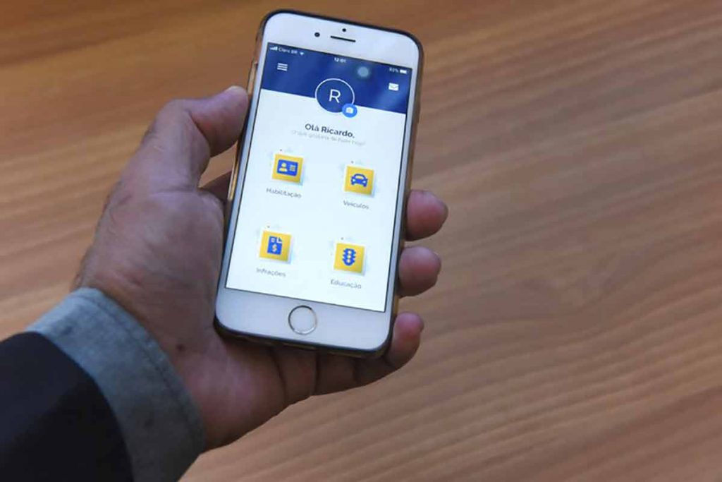 App Carteira Digital de Trânsito (CDT): venda digital pode ser feita no dispositivo (Foto: Ricardo Botelho/MInfra )