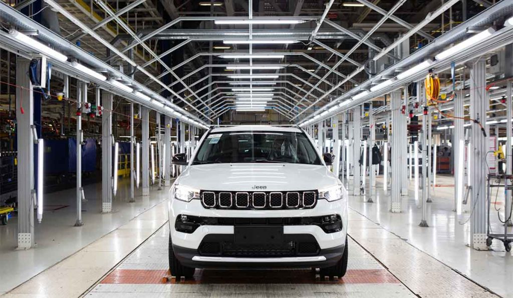 Fábrica da Stellantis em Goiana (PE): modelos da Jeep com produção suspensa