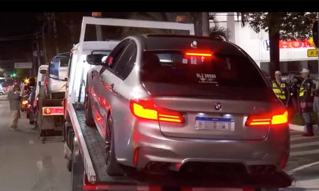 BMW M5 2019 apreendido durante operação contra Racha em SP: modelo é avaliado em R$ 600 mil