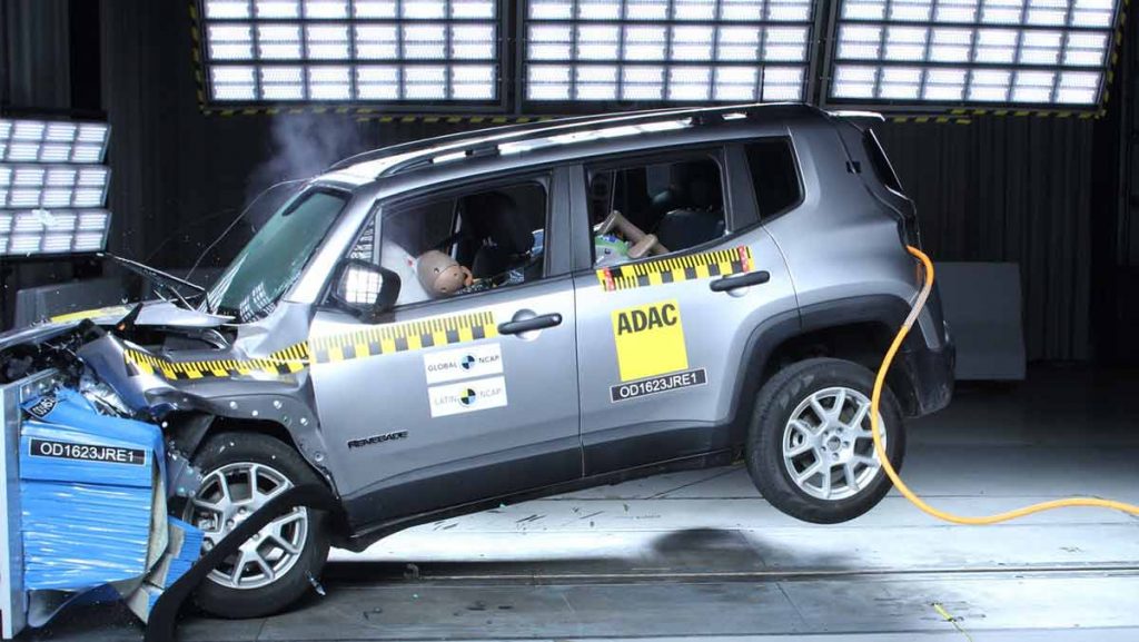 Jeep Renegade: apenas 1 estrela em crash test
