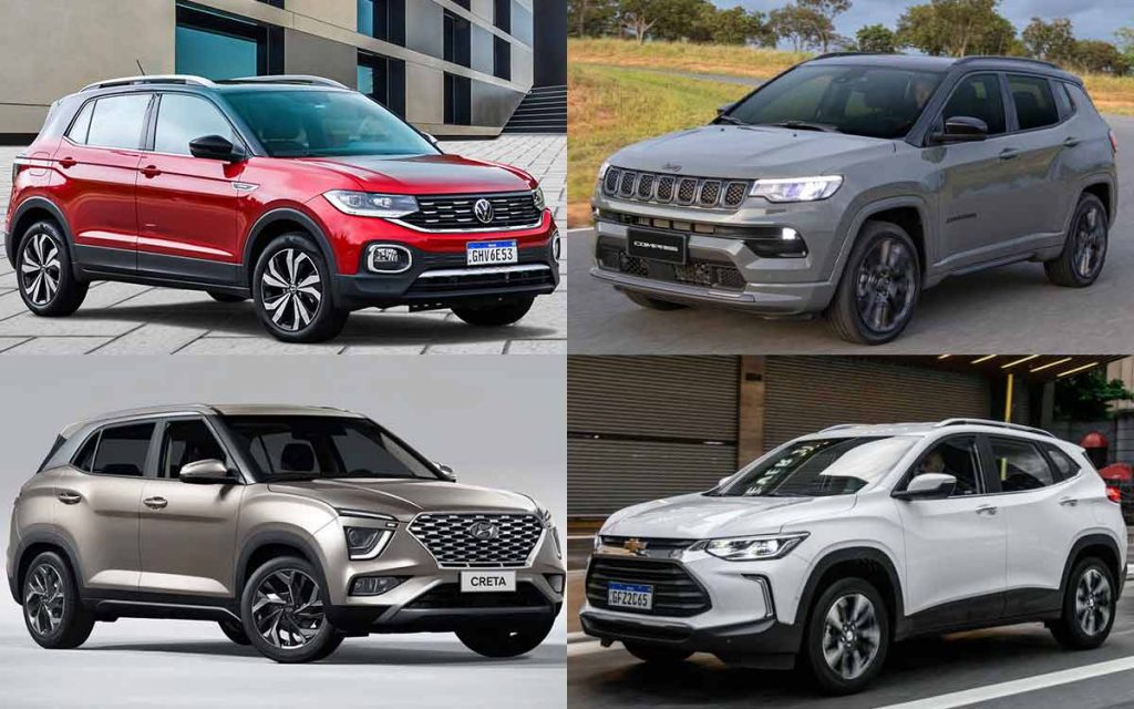 T-Cross, Compass, Creta e Tracker: os mais vendidos